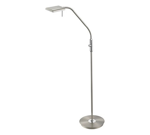 Trio 420910107 Bergamo LED stojací lampa | Teplá bílá | 12W | Kov | Nikl