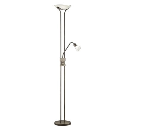 Trio 421910228 Santo Ii LED stojací lampa | Teplá bílá | 4X4W | Barevný kov | Hnědá