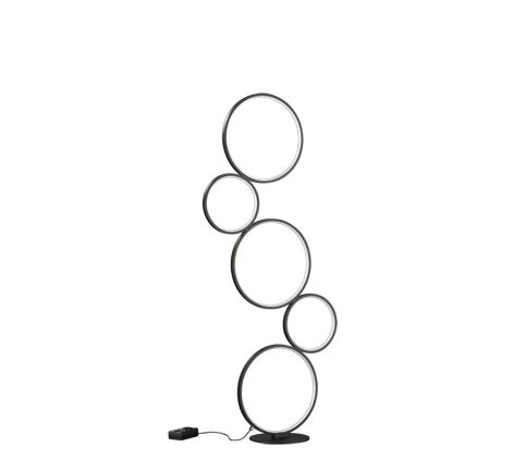 Trio 422610532 Rondo LED stojací lampa | Teplá bílá | 36=3200lmW | Černá
