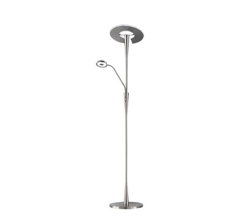 Trio 422710307 Quebec LED stojací lampa | Variabilní | 34W | Kov | Nikl