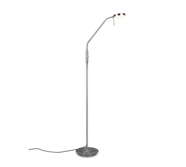 Trio 423310107 Monza LED Stmívatelná stojací lampa | Variabilní | Kov | Nikl | 12W