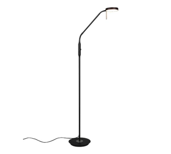 Trio 423310132 Monza LED Stmívatelná stojací lampa | Variabilní | Černá | 12W