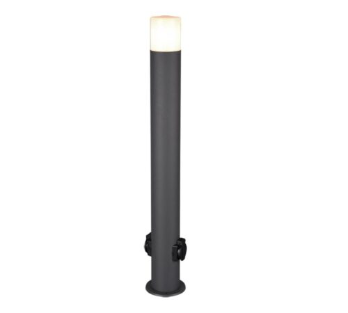 Trio 424067142 Hoosic Zahradní zásuvkový sloupek | E27 | Černá