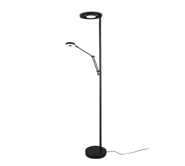 Trio 424210332 Barrie LED Stmívatelná stojací lampa | Variabilní | 32W | Černá