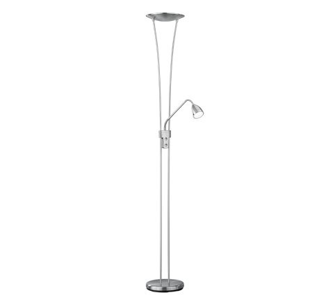 Trio 426410207 Arizona LED stojací lampa | Teplá bílá | 20W | Kov | Nikl