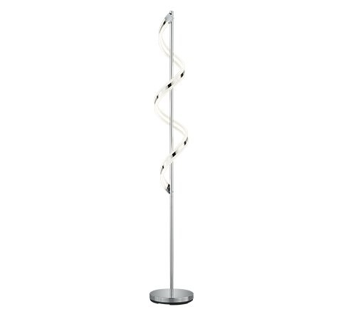 Trio 472910106 Sydney LED stojací lampa | Teplá bílá | 20W | Chrom | Kov