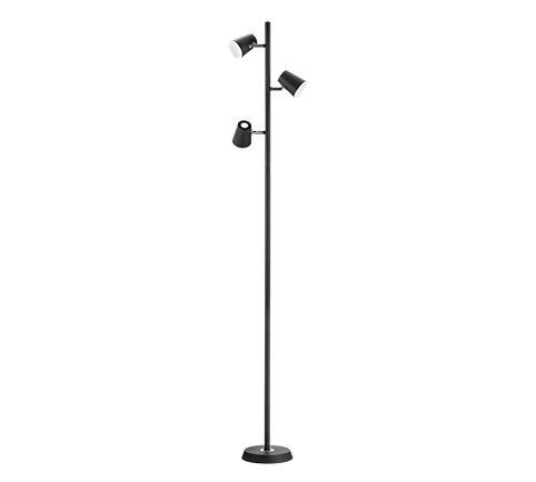 Trio 473190332 Narcos LED stojací lampa | Teplá bílá | 3X4W | Černá
