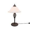 Trio 501000224 Rustica Rustikální stolní lampa | E14 | Bílá