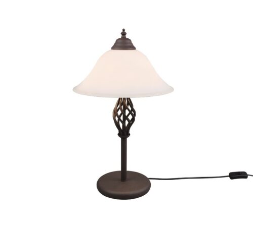 Trio 501000224 Rustica Rustikální stolní lampa | E14 | Bílá