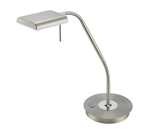 Trio 520910107 Bergamo LED stolní lampička | Teplá bílá | 12W | Kov | Nikl