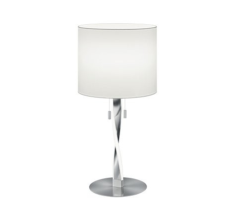 Trio 575310307 Nandor LED stolní lampička | Teplá bílá | 2x3W | Kov | Nikl