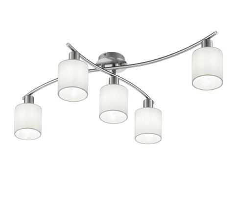 Trio 605400501 Garda Přisazené stropní svítidlo | E14 | Bílá | Kov | Nikl