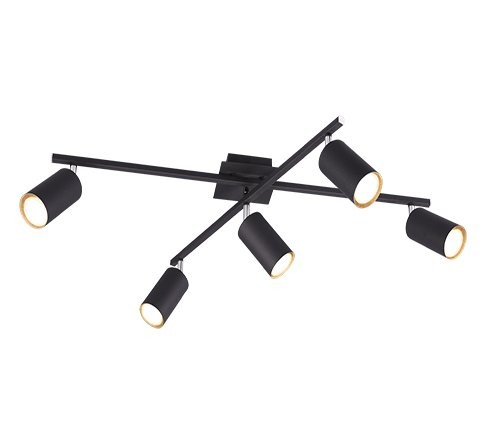 Trio 612400532 Marley Stropní svítidlo | GU10 | Černá