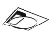 Trio 620510332 Downey LED Přisazený lustr | Variabilní | Černá