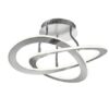 Trio 621710107 Oakland LED Přisazené stropní svítidlo | Teplá bílá | Kov | Nerez | 40W