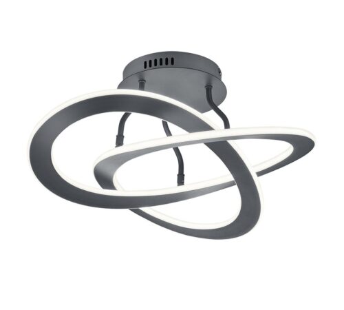 Trio 621710142 Oakland LED Přisazené stropní svítidlo | Teplá bílá | 40=4400lmW | Černá