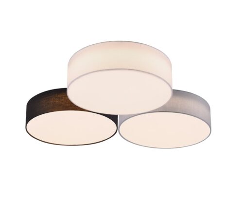 Trio 621910317 Lugano LED Přisazené stropní svítidlo | Teplá bílá | Šedá | 38W