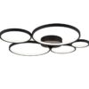 Trio 622610532 Rondo LED Přisazené stropní svítidlo | Teplá bílá | Černá | 49W