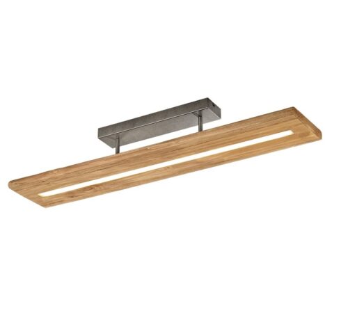 Trio 623710130 Brad LED stropní svítidlo | Teplá bílá | 27=3000lmW | Dřevo