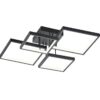 Trio 627710432 Sorrento LED Přisazené stropní svítidlo | Teplá bílá | 24=2400lmW | Černá