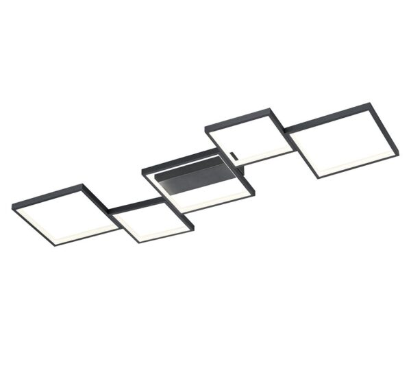 Trio 627710532 Sorrento LED Přisazené stropní svítidlo | Teplá bílá | 34=3400lmW | Černá