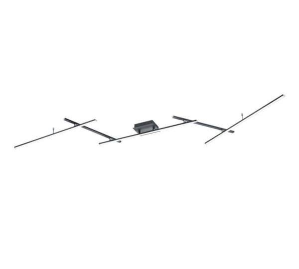 Trio 628410532 Arvin LED Přisazené stropní svítidlo | Teplá bílá | Variabilní | Černá | 22W