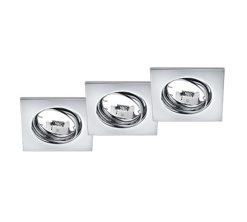 Trio 650000306 Jura Zápustná bodovka | GU10 | Chrom | Kov