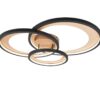 Trio 673810332 Granada LED Přisazené stropní svítidlo | Teplá bílá | Černá | 36W