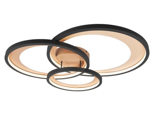 Trio 673810332 Granada LED Přisazené stropní svítidlo | Teplá bílá | Černá | 36W