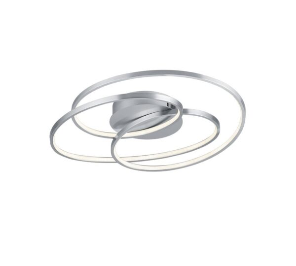 Trio 673916007 Gale LED Přisazené stropní svítidlo | Teplá bílá | Kov | Nikl | 38W