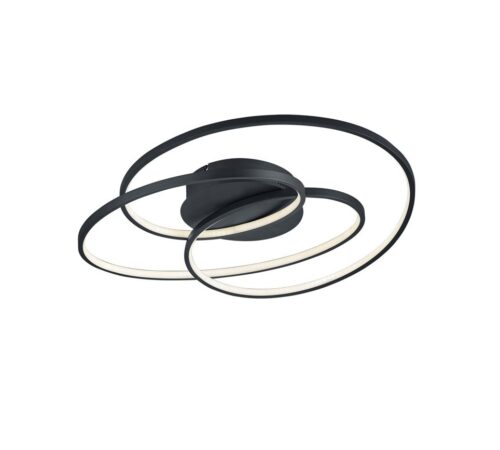 Trio 673916032 Gale LED Přisazené stropní svítidlo | Teplá bílá | 38=3850lmW | Černá
