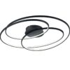 Trio 673918032 Gale LED Přisazené stropní svítidlo | Teplá bílá | 50=5250lmW | Černá