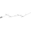 Trio 674610507 Indira LED lustr | Teplá bílá | 3x6W | Kov | Nikl