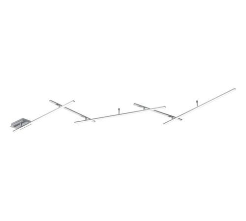 Trio 674610507 Indira LED lustr | Teplá bílá | 3x6W | Kov | Nikl