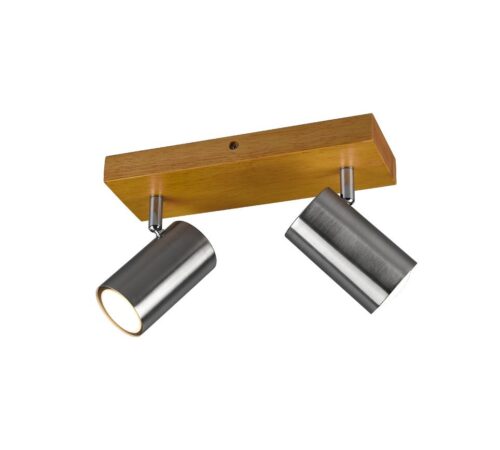 Trio 812400207 Marley Přisazené stropní svítidlo | GU10 | Kov | Nikl