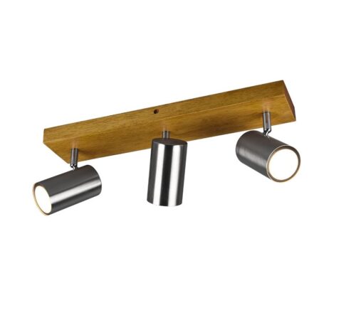 Trio 812400307 Marley Přisazené stropní svítidlo | GU10 | Kov | Nikl