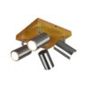 Trio 812400407 Marley Přisazené stropní svítidlo | GU10 | Kov | Nikl