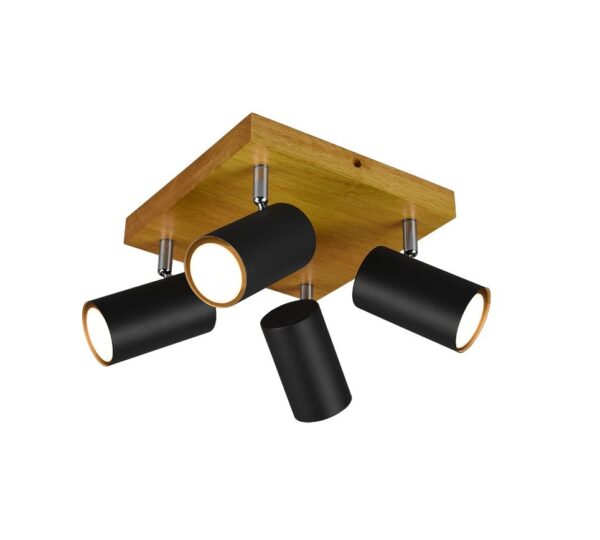 Trio 812400432 Marley Přisazené stropní svítidlo | GU10 | Černá