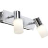 Trio 821470205 Clapton LED nástěnní svítidlo | Teplá bílá | 2x5W | Chrom | Kov