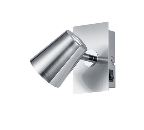 Trio 873170107 Narcos LED nástěnní svítidlo | Teplá bílá | 6W | Kov | Nikl