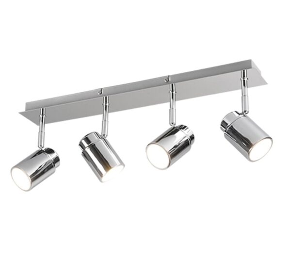 Trio 880400406 Angelo Přisazené stropní svítidlo | GU10 | Chrom | Kov