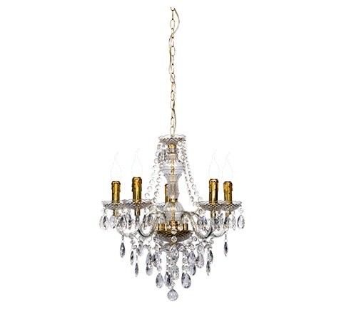 Trio R1107-03 Lustr | E14 | Barevný kov | Mosaz
