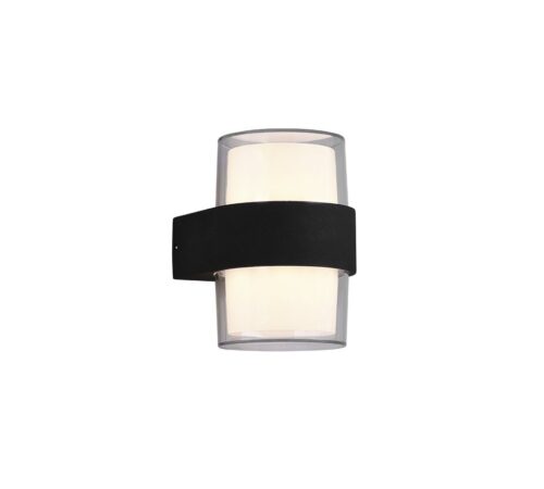 Trio R22052142 Molina LED nástěnní svítidlo | Teplá bílá | Černá | 2x4.6W