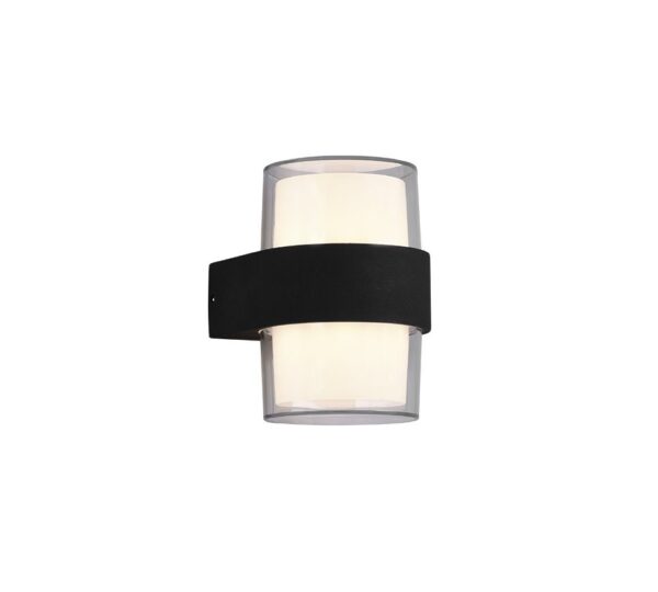 Trio R22052142 Molina LED nástěnní svítidlo | Teplá bílá | Černá | 2x4.6W