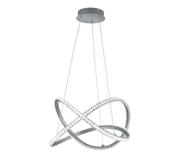 Trio R32021105 Rubin LED Stropní svítidlo s ovladačem | RGB | Teplá bílá | 26W