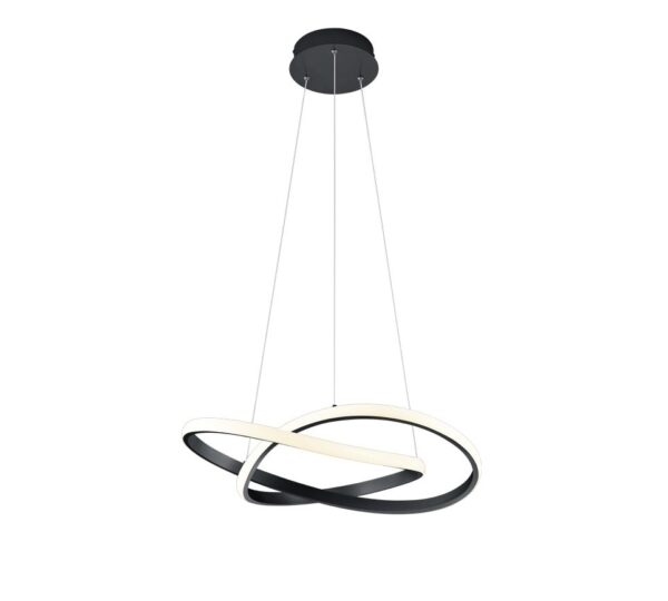 Trio R32051132 Course LED stropní svítidlo | Teplá bílá | 27W | Černá