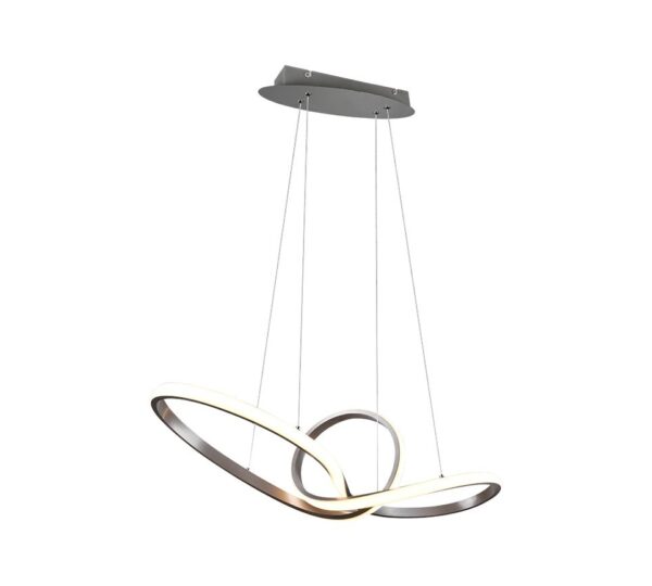 Trio R32751107 Sansa LED stropní svítidlo | Teplá bílá | Kov | Nikl | 28W