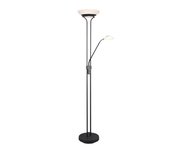 Trio R40073532 Orson LED Stmívatelná stojací lampa | Teplá bílá | 27W | Černá