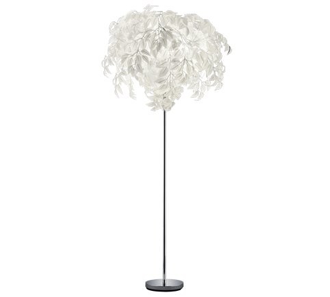 Trio R40463001 Leavy Stojací lampa | E14 | Chrom | Kov