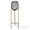 Trio R40561032 Calimero Dřevěná stojací lampa | E27 | Černá